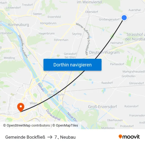 Gemeinde Bockfließ to 7., Neubau map
