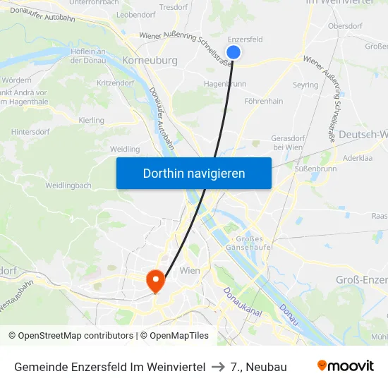 Gemeinde Enzersfeld Im Weinviertel to 7., Neubau map