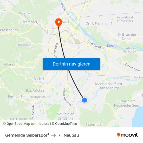 Gemeinde Seibersdorf to 7., Neubau map