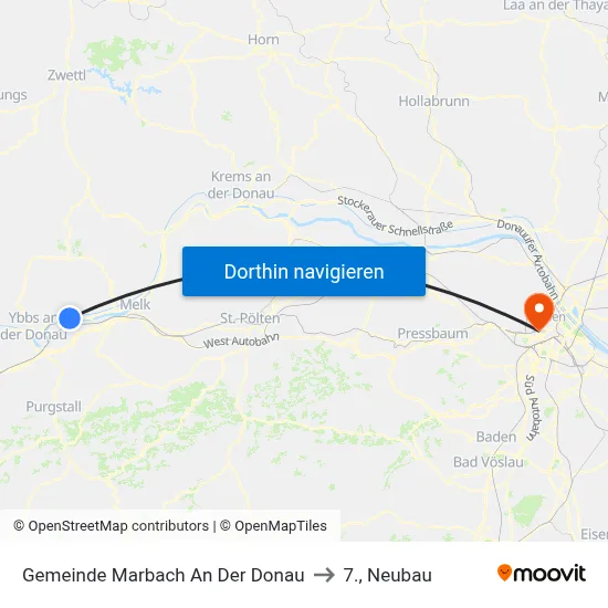 Gemeinde Marbach An Der Donau to 7., Neubau map