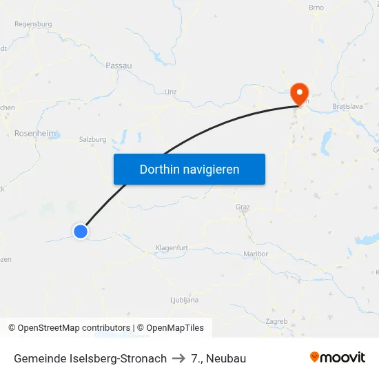 Gemeinde Iselsberg-Stronach to 7., Neubau map