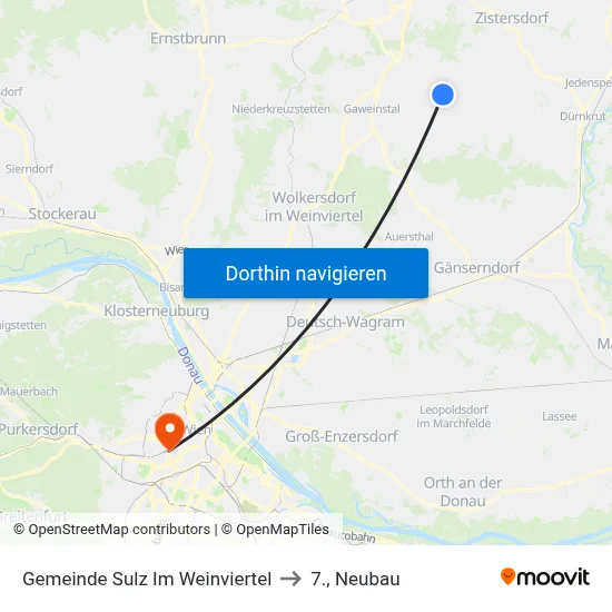 Gemeinde Sulz Im Weinviertel to 7., Neubau map
