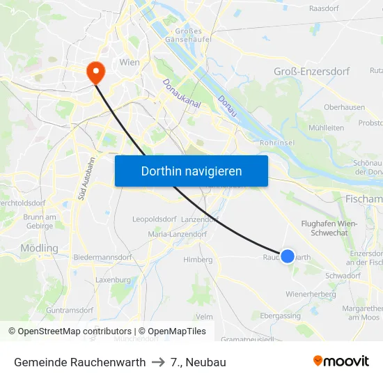 Gemeinde Rauchenwarth to 7., Neubau map