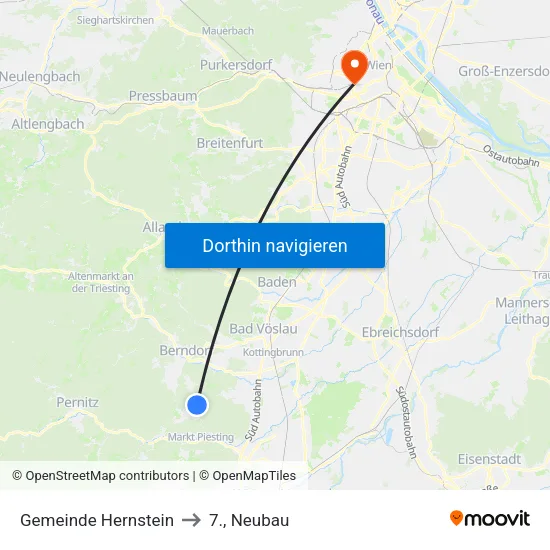 Gemeinde Hernstein to 7., Neubau map