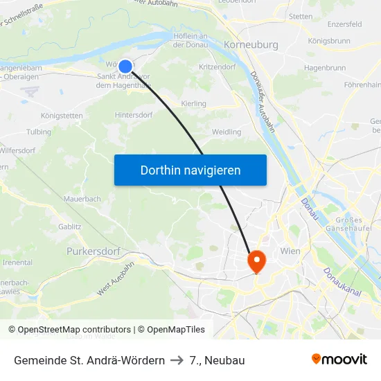Gemeinde St. Andrä-Wördern to 7., Neubau map