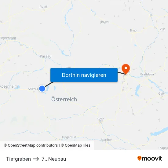 Tiefgraben to 7., Neubau map