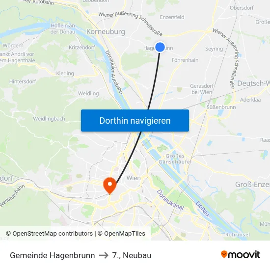 Gemeinde Hagenbrunn to 7., Neubau map