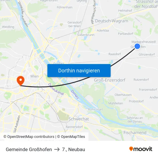 Gemeinde Großhofen to 7., Neubau map