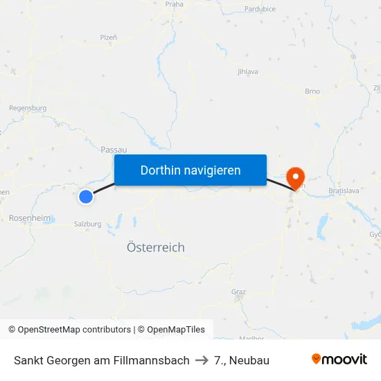 Sankt Georgen am Fillmannsbach to 7., Neubau map