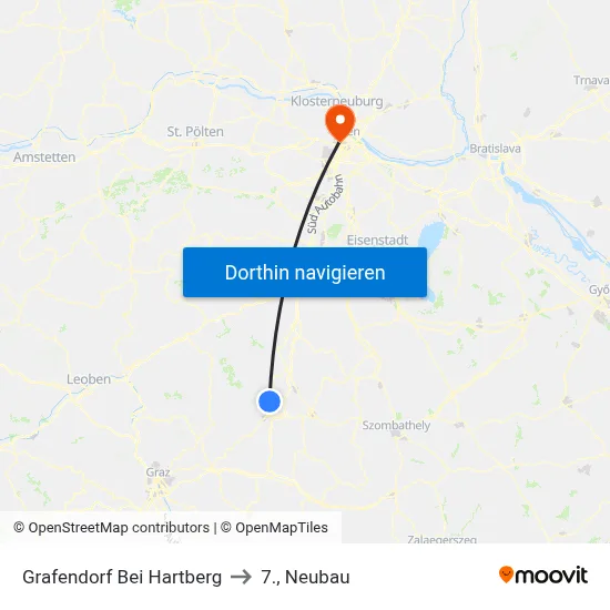 Grafendorf Bei Hartberg to 7., Neubau map