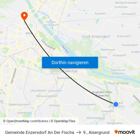Gemeinde Enzersdorf An Der Fischa to 9., Alsergrund map