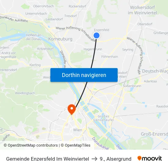 Gemeinde Enzersfeld Im Weinviertel to 9., Alsergrund map