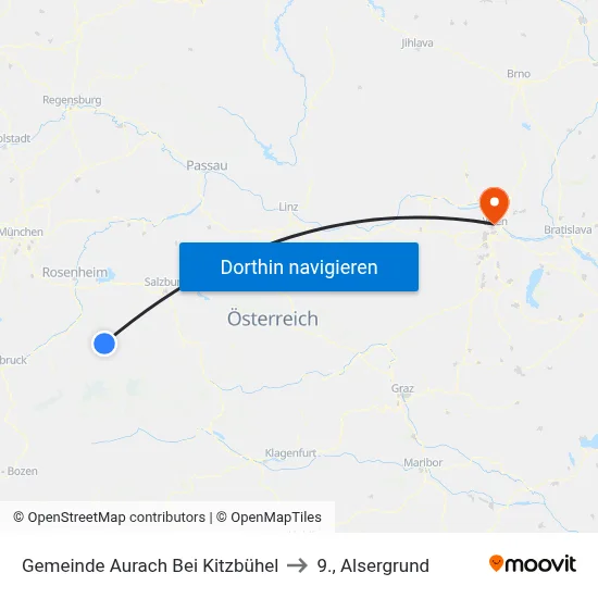 Gemeinde Aurach Bei Kitzbühel to 9., Alsergrund map
