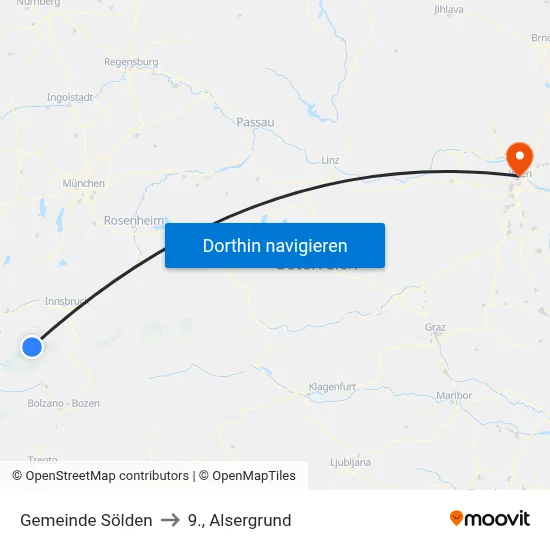 Gemeinde Sölden to 9., Alsergrund map