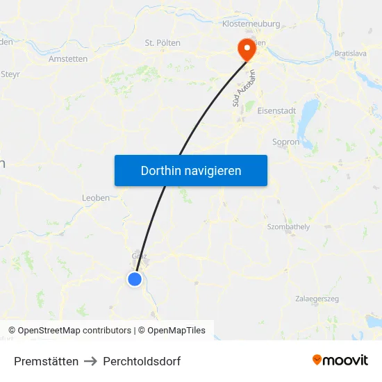 Premstätten to Perchtoldsdorf map
