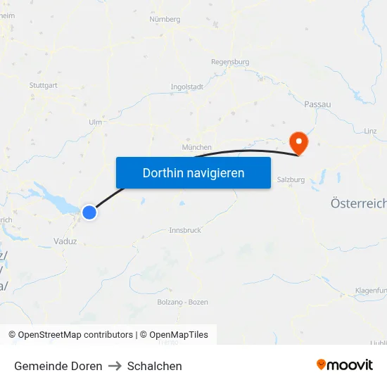 Gemeinde Doren to Schalchen map