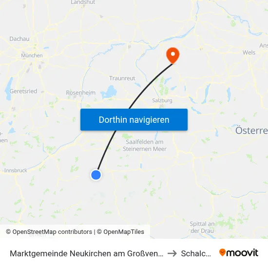 Marktgemeinde Neukirchen am Großvenediger to Schalchen map
