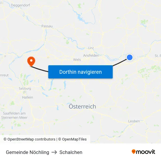 Gemeinde Nöchling to Schalchen map