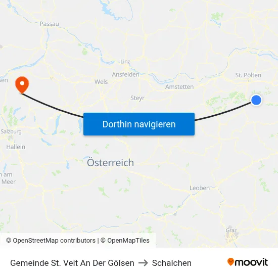 Gemeinde St. Veit An Der Gölsen to Schalchen map