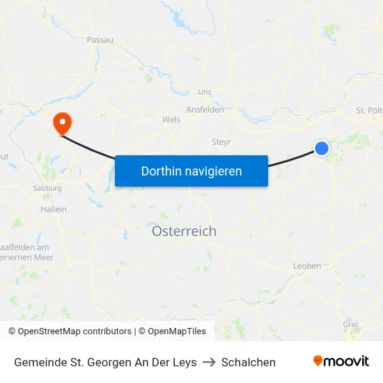Gemeinde St. Georgen An Der Leys to Schalchen map