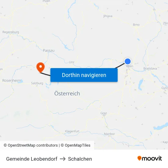 Gemeinde Leobendorf to Schalchen map
