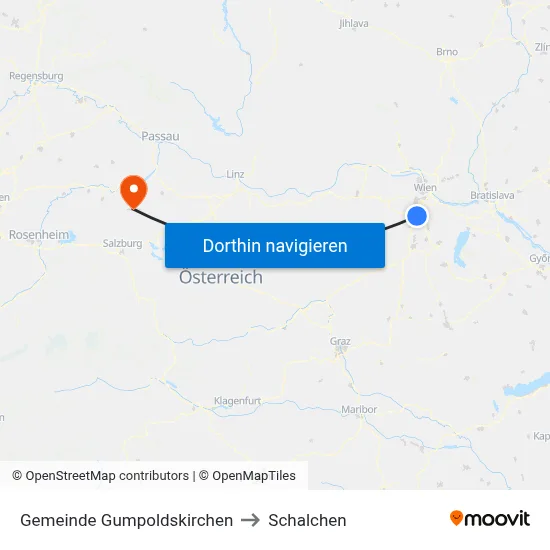 Gemeinde Gumpoldskirchen to Schalchen map