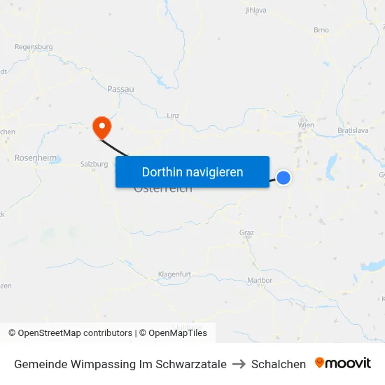 Gemeinde Wimpassing Im Schwarzatale to Schalchen map