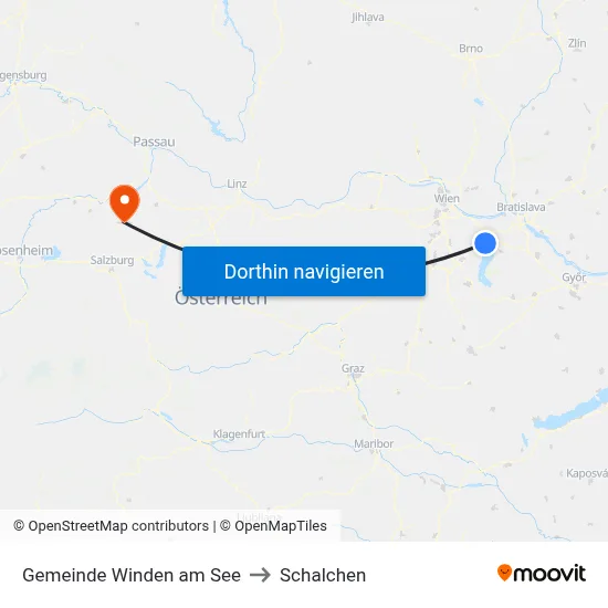Gemeinde Winden am See to Schalchen map