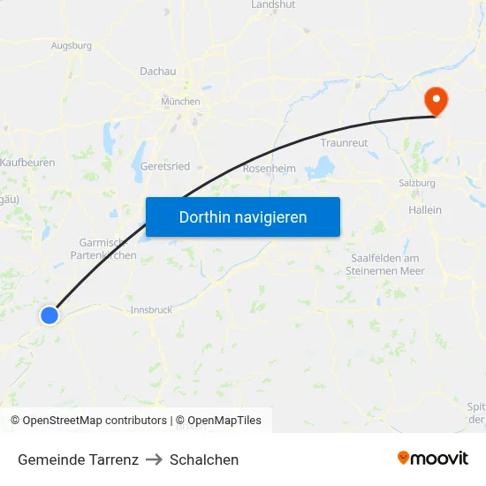 Gemeinde Tarrenz to Schalchen map