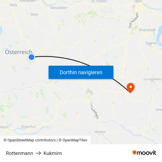 Rottenmann to Kukmirn map