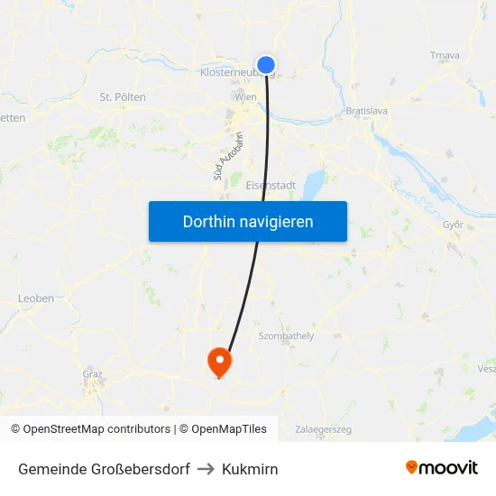 Gemeinde Großebersdorf to Kukmirn map