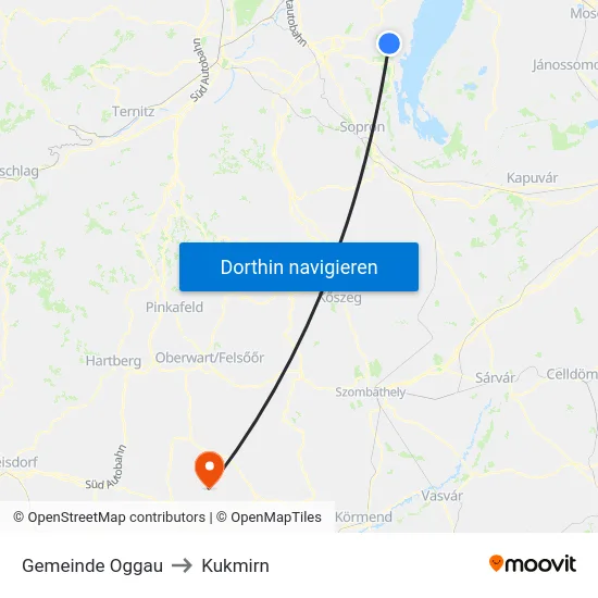 Gemeinde Oggau to Kukmirn map