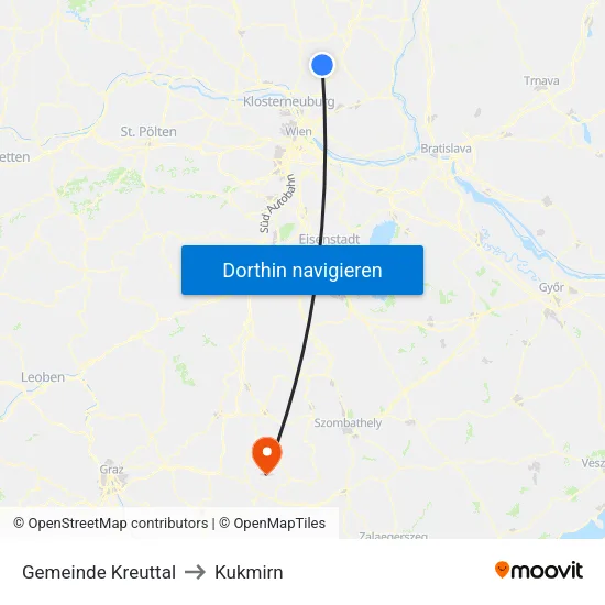 Gemeinde Kreuttal to Kukmirn map