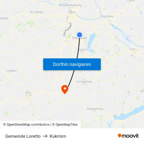 Gemeinde Loretto to Kukmirn map