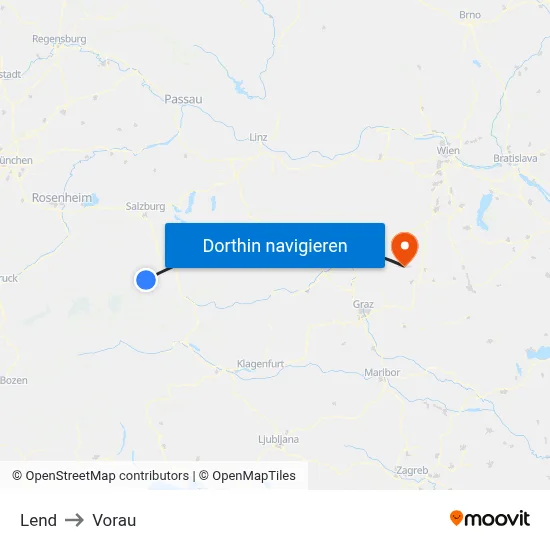 Lend to Vorau map