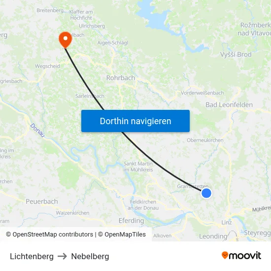 Lichtenberg to Nebelberg map