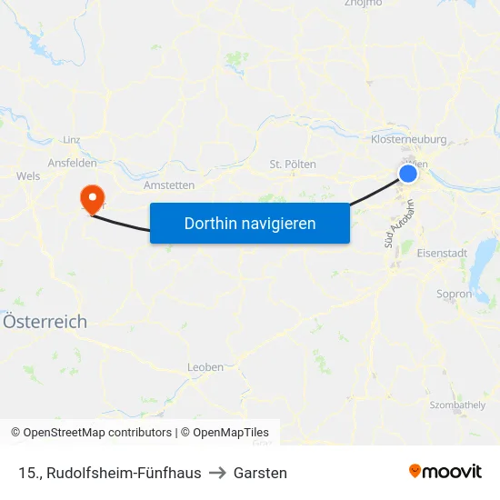 15., Rudolfsheim-Fünfhaus to Garsten map