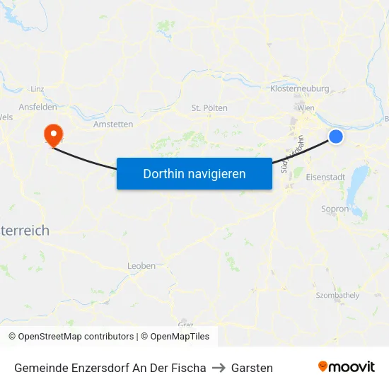Gemeinde Enzersdorf An Der Fischa to Garsten map
