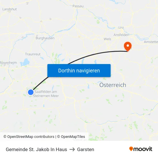 Gemeinde St. Jakob In Haus to Garsten map