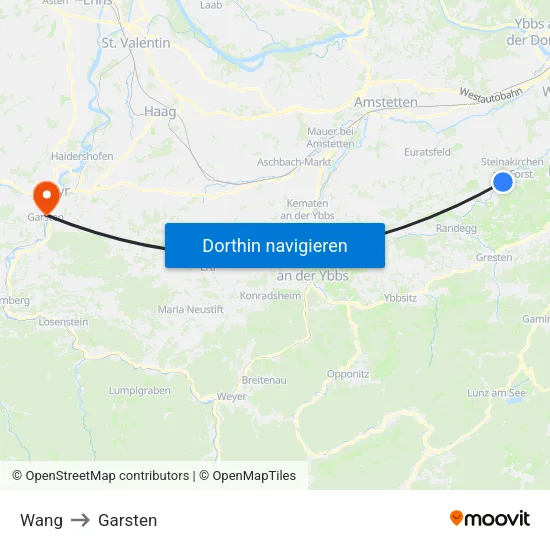 Wang to Garsten map