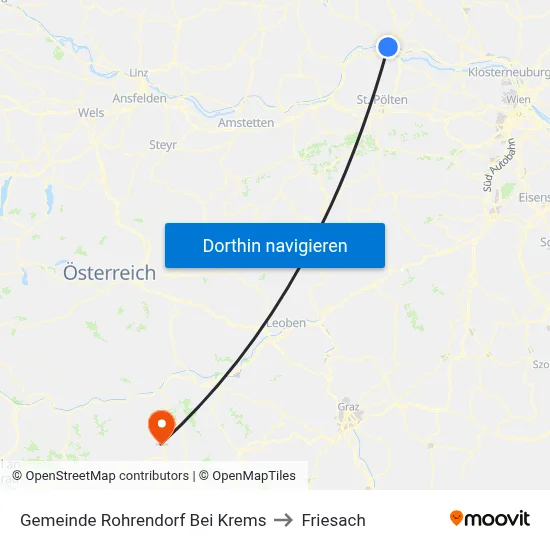 Gemeinde Rohrendorf Bei Krems to Friesach map