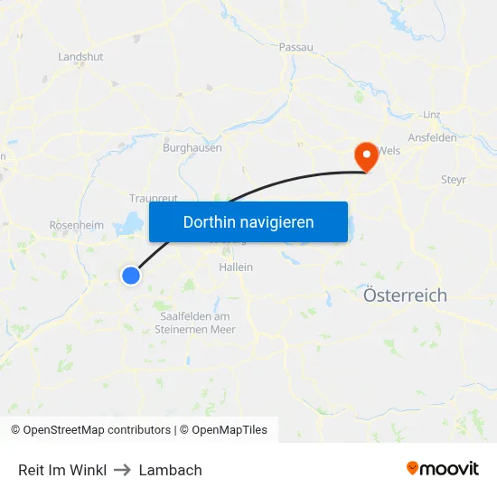 Reit Im Winkl to Lambach map