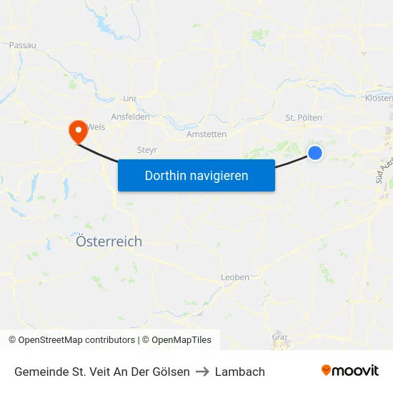 Gemeinde St. Veit An Der Gölsen to Lambach map