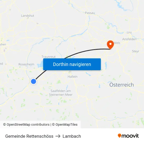 Gemeinde Rettenschöss to Lambach map