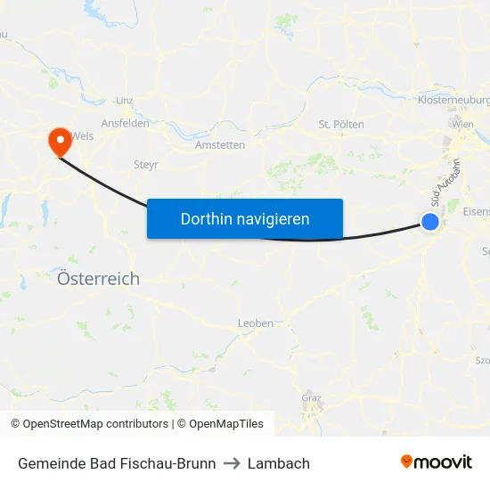 Gemeinde Bad Fischau-Brunn to Lambach map