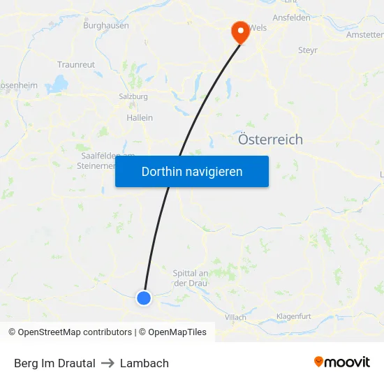 Berg Im Drautal to Lambach map