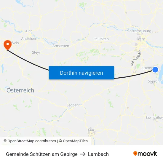 Gemeinde Schützen am Gebirge to Lambach map