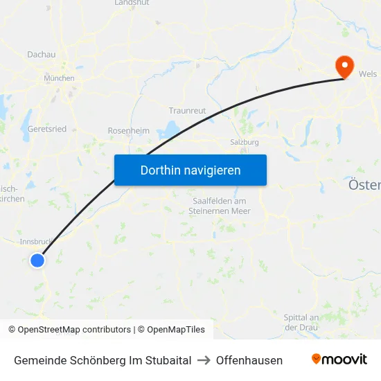 Gemeinde Schönberg Im Stubaital to Offenhausen map