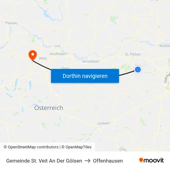 Gemeinde St. Veit An Der Gölsen to Offenhausen map