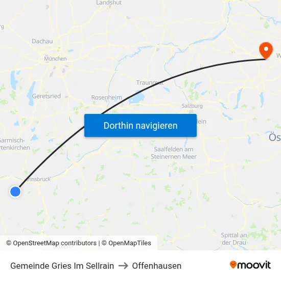 Gemeinde Gries Im Sellrain to Offenhausen map